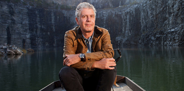 Anthony Bourdain legendary man of travel, food and cannabis.