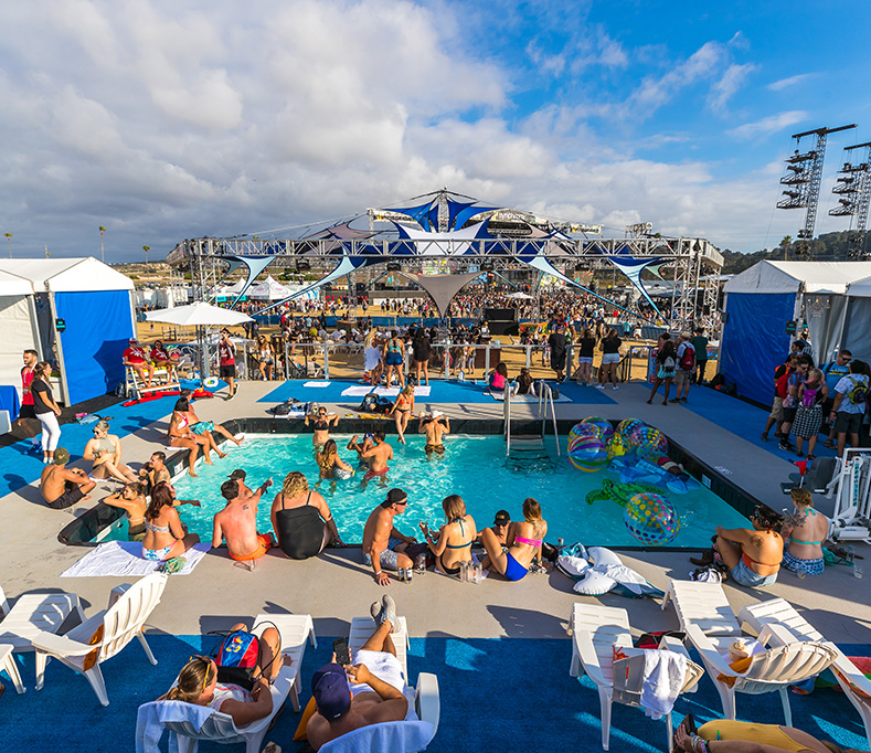 KAABOO Bask pool lounge