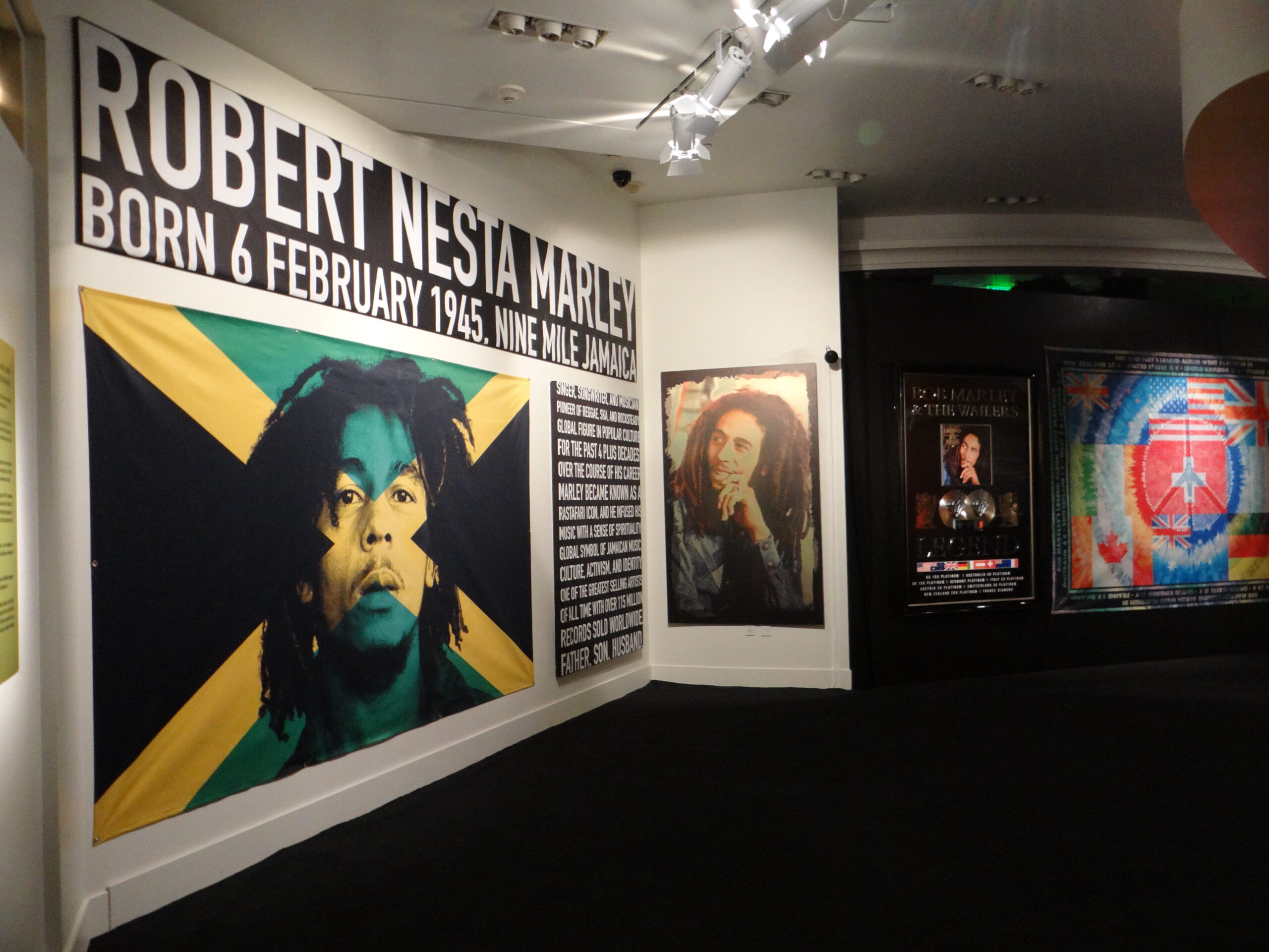 entrance room to Bob marley's one love experience
