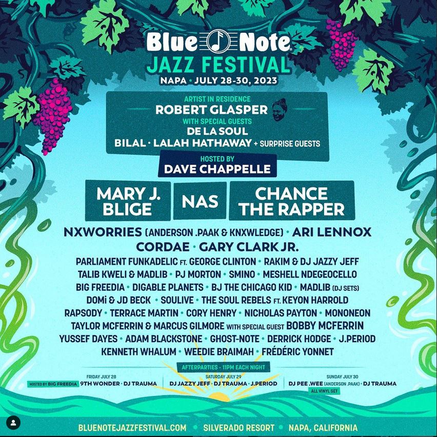 blue Note Jazz festival line up 2023