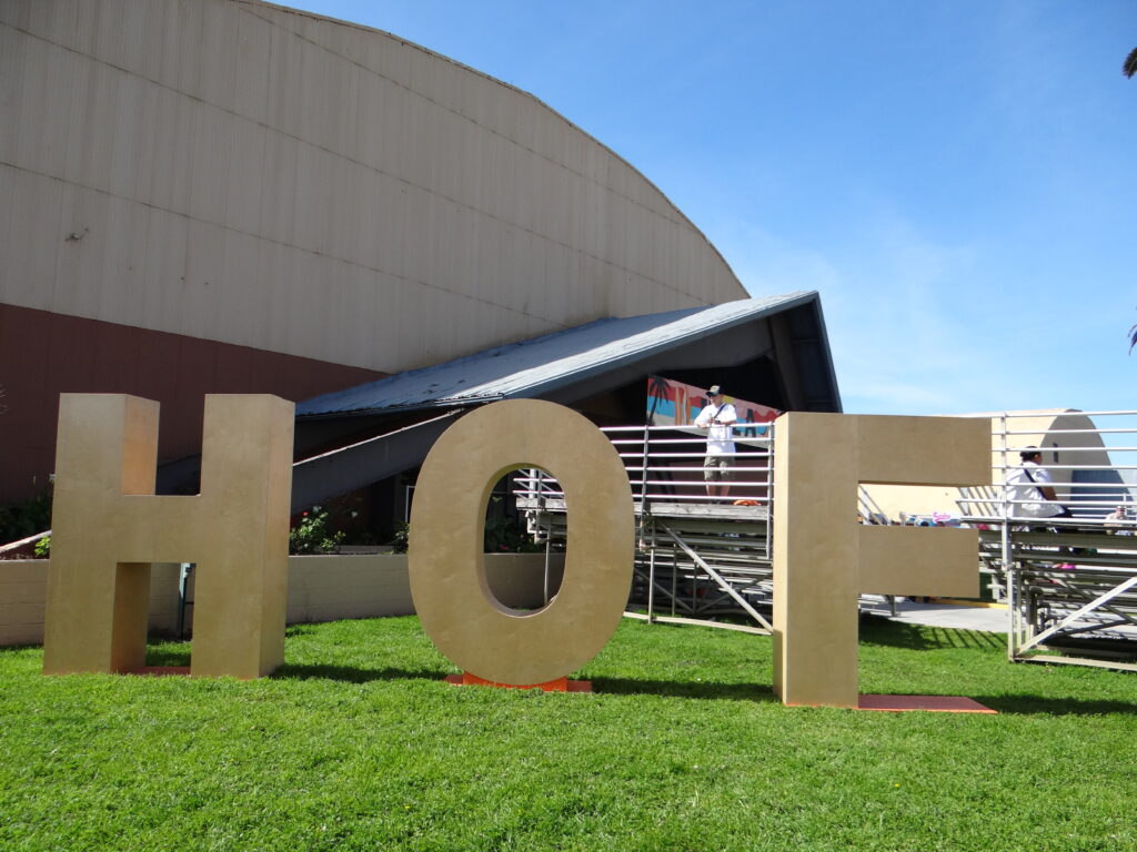 Hall of Flowers sign in ventura